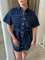 LUCA DENIM MINI DRESS