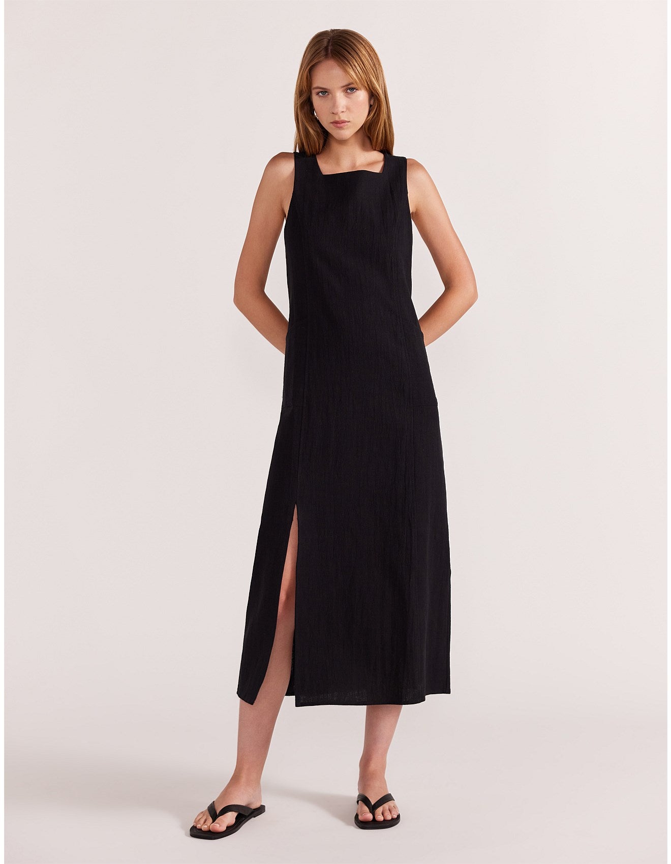 HARPER MIDI SHIFT DRESS