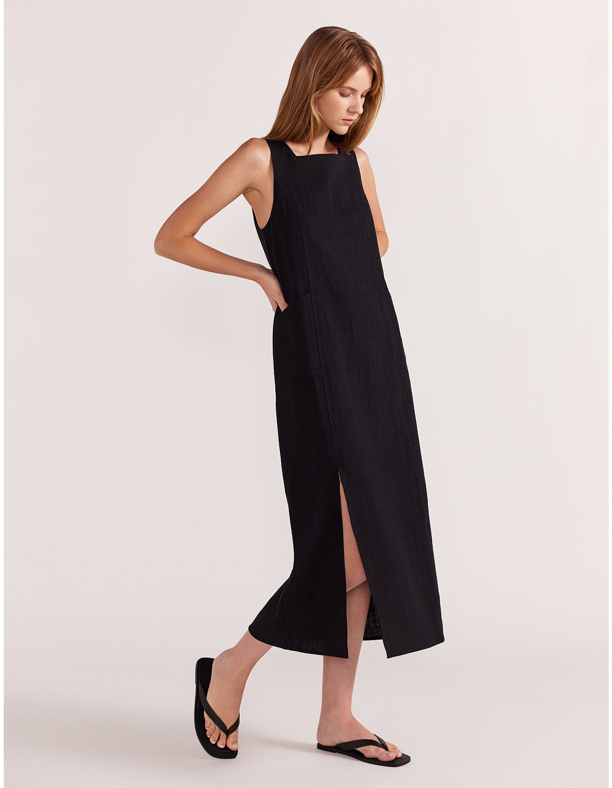 HARPER MIDI SHIFT DRESS