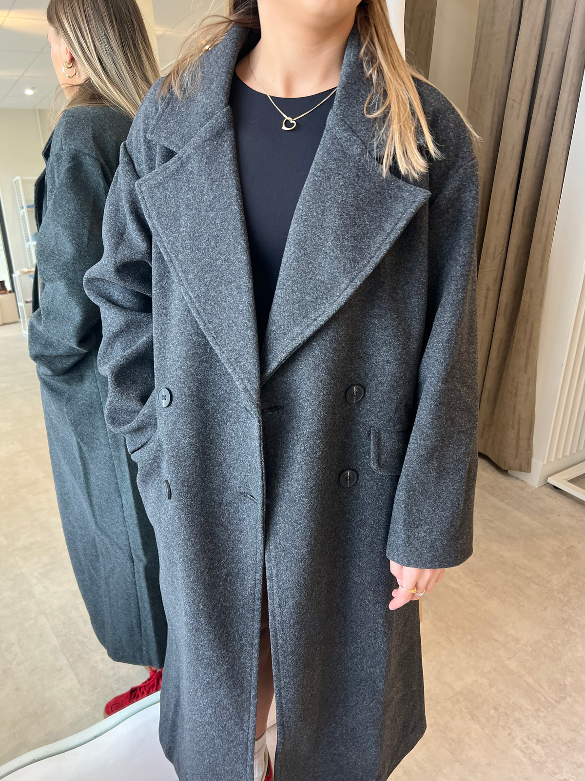 AVA CHARCOAL COAT