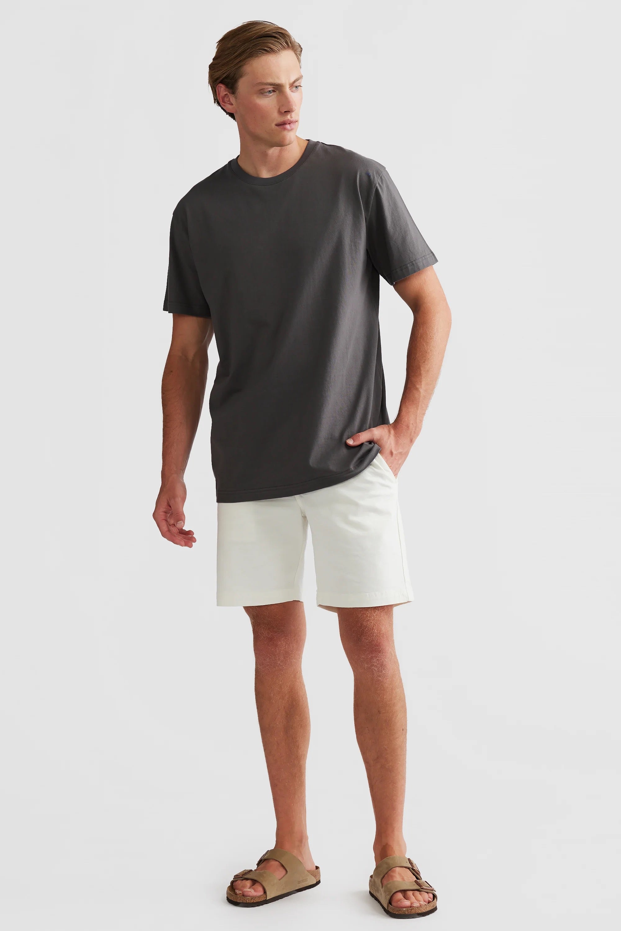 HENDERSON T SHIRT CHARCOAL