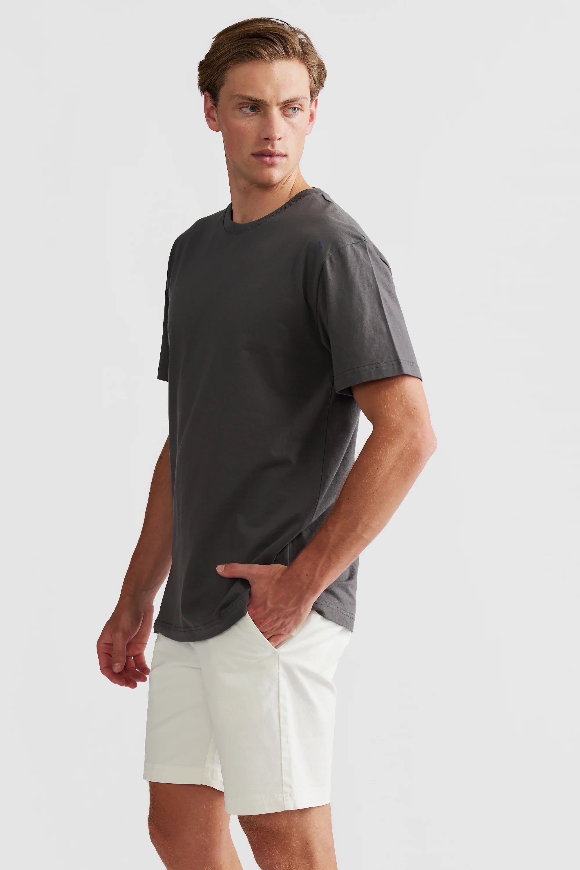 HENDERSON T SHIRT CHARCOAL