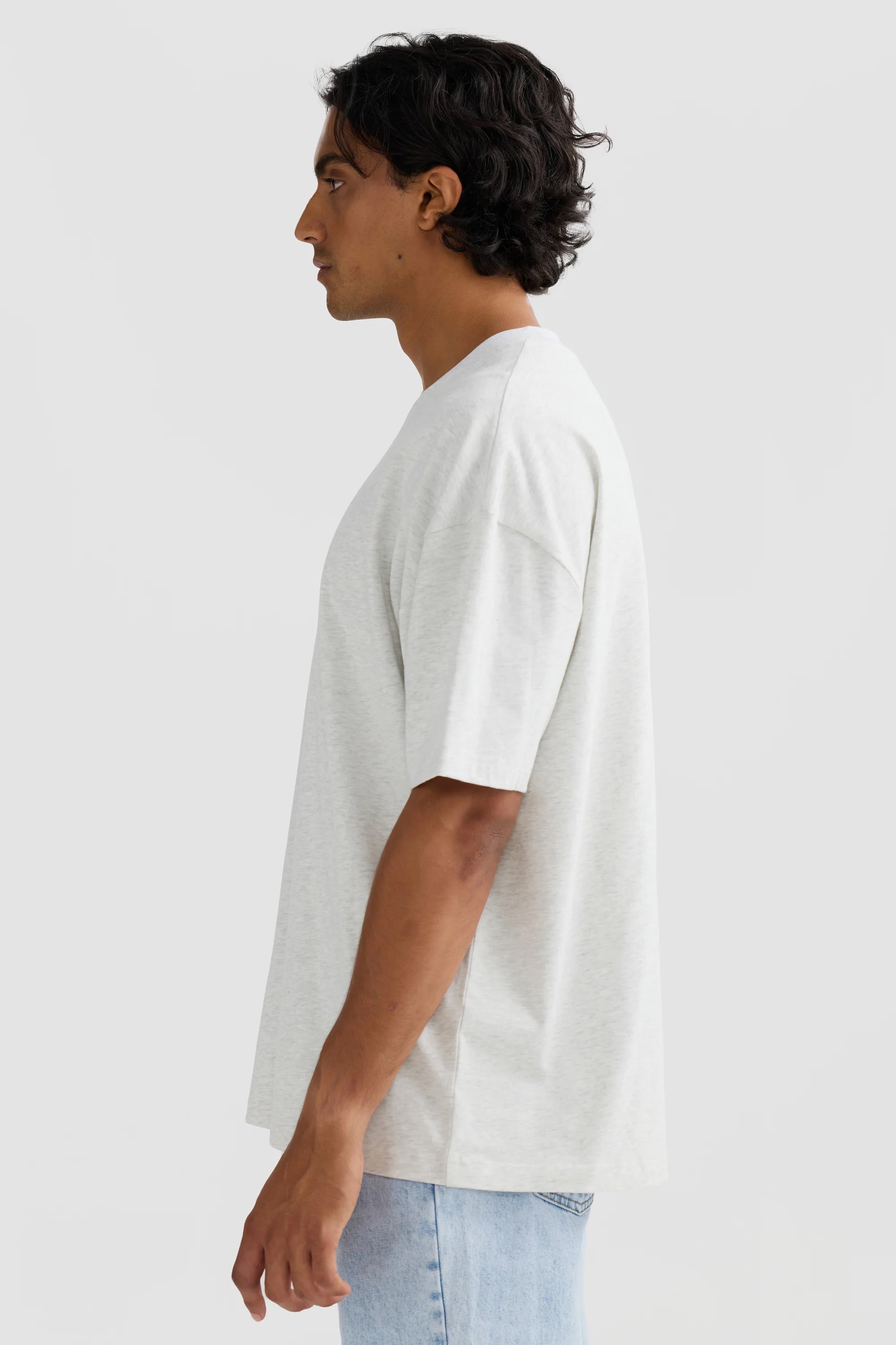 OLI BOX FIT LOGO T SHIRT WHITE MARLE