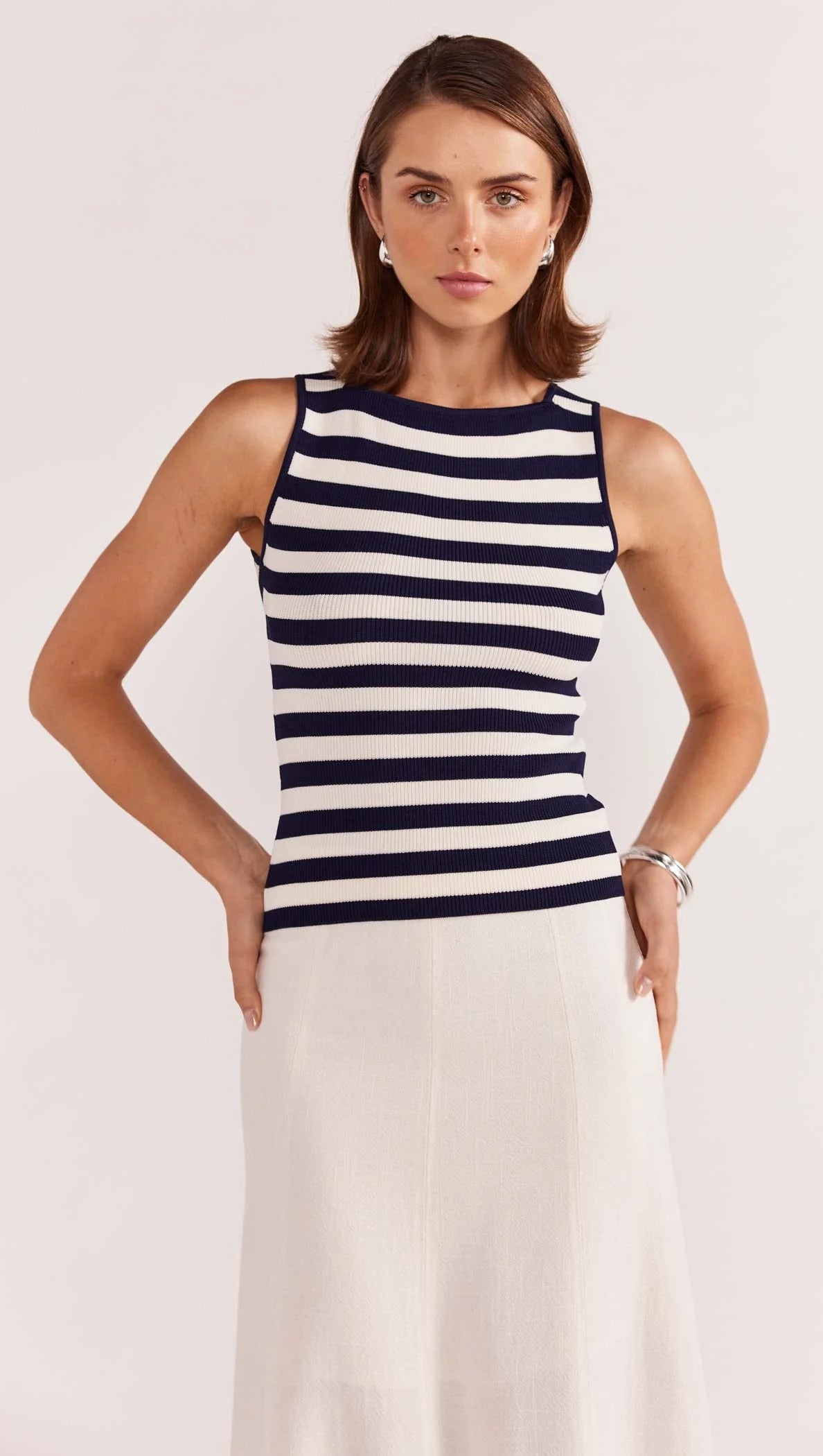 LOREN STRIPE KNIT TANK