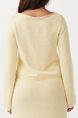 POPPY LONG SLEEVE TOP - BUTTER