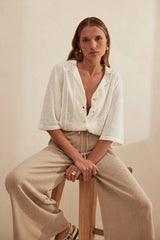 BRIE LINEN KNIT PANT