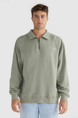 OLIVER QUARTER ZIP OLIVE