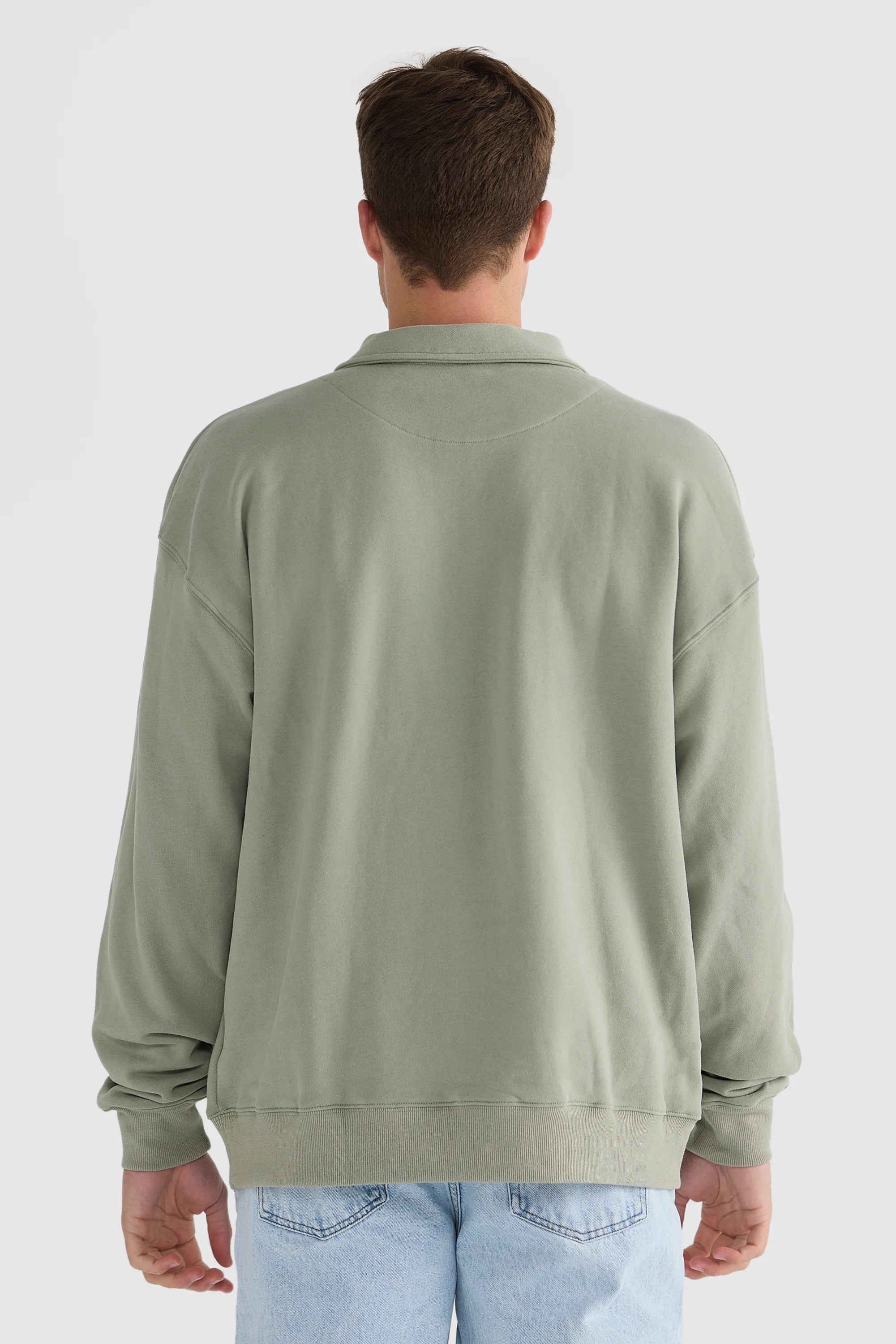 OLIVER QUARTER ZIP OLIVE