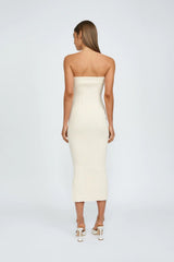 CASHMERE COTTON STRAPLESS DRESS - SUNDAY BEST TRADING CO