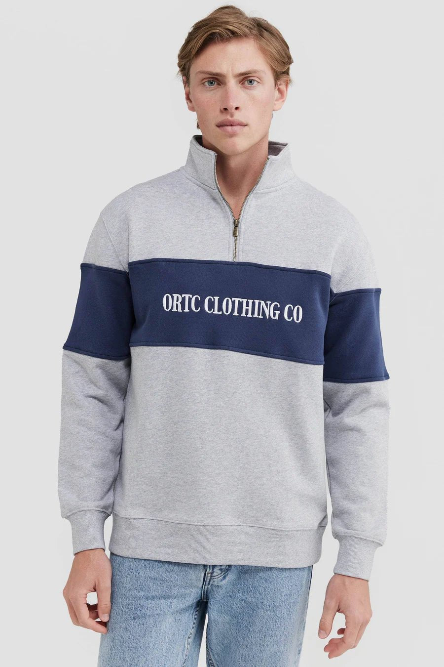 CLASSIC LOGO QUARTER ZIP - SUNDAY BEST TRADING CO