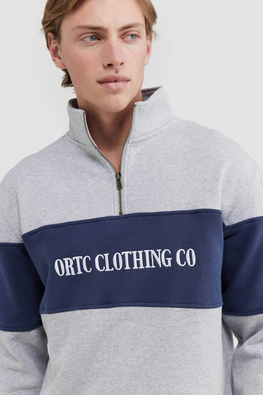 CLASSIC LOGO QUARTER ZIP - SUNDAY BEST TRADING CO