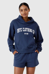 COLLEGE HOODIE NAVY - SUNDAY BEST TRADING CO