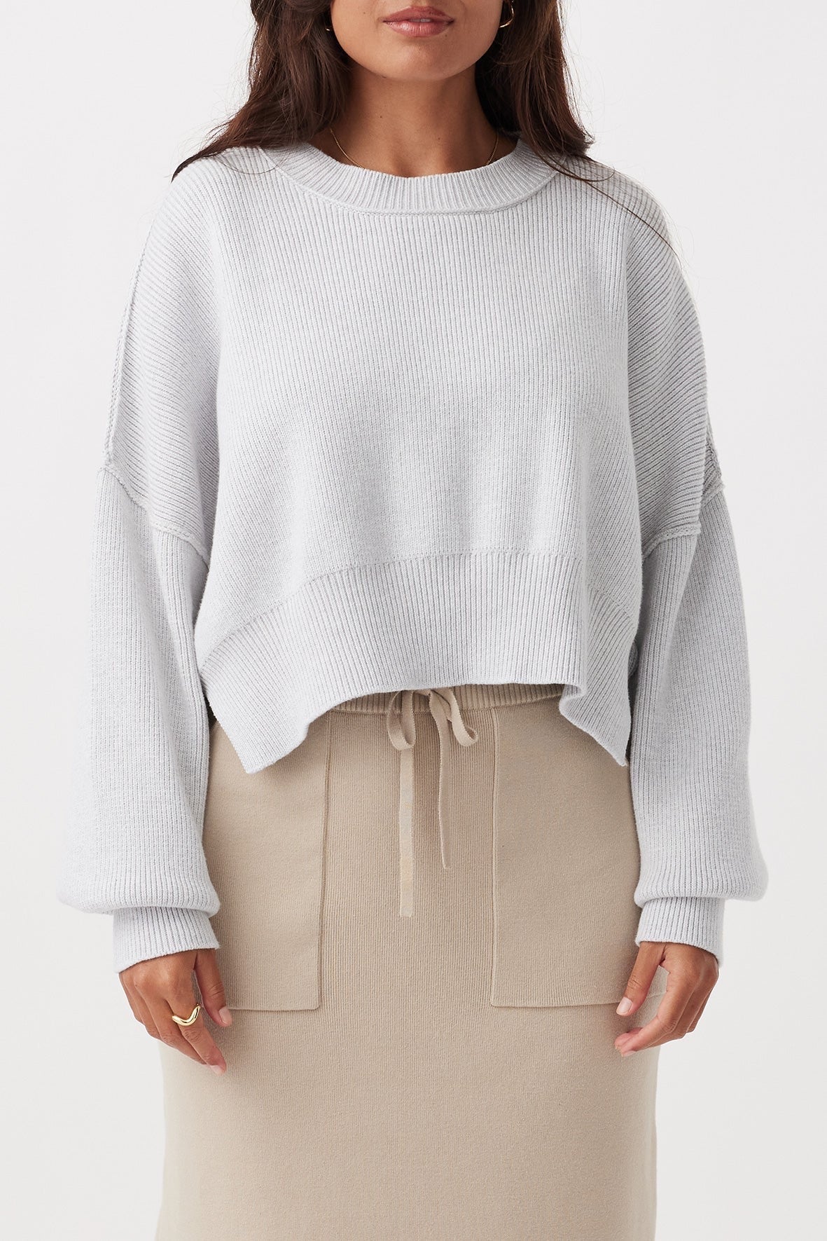 HARLO CROPPED SWEATER - SUNDAY BEST TRADING CO