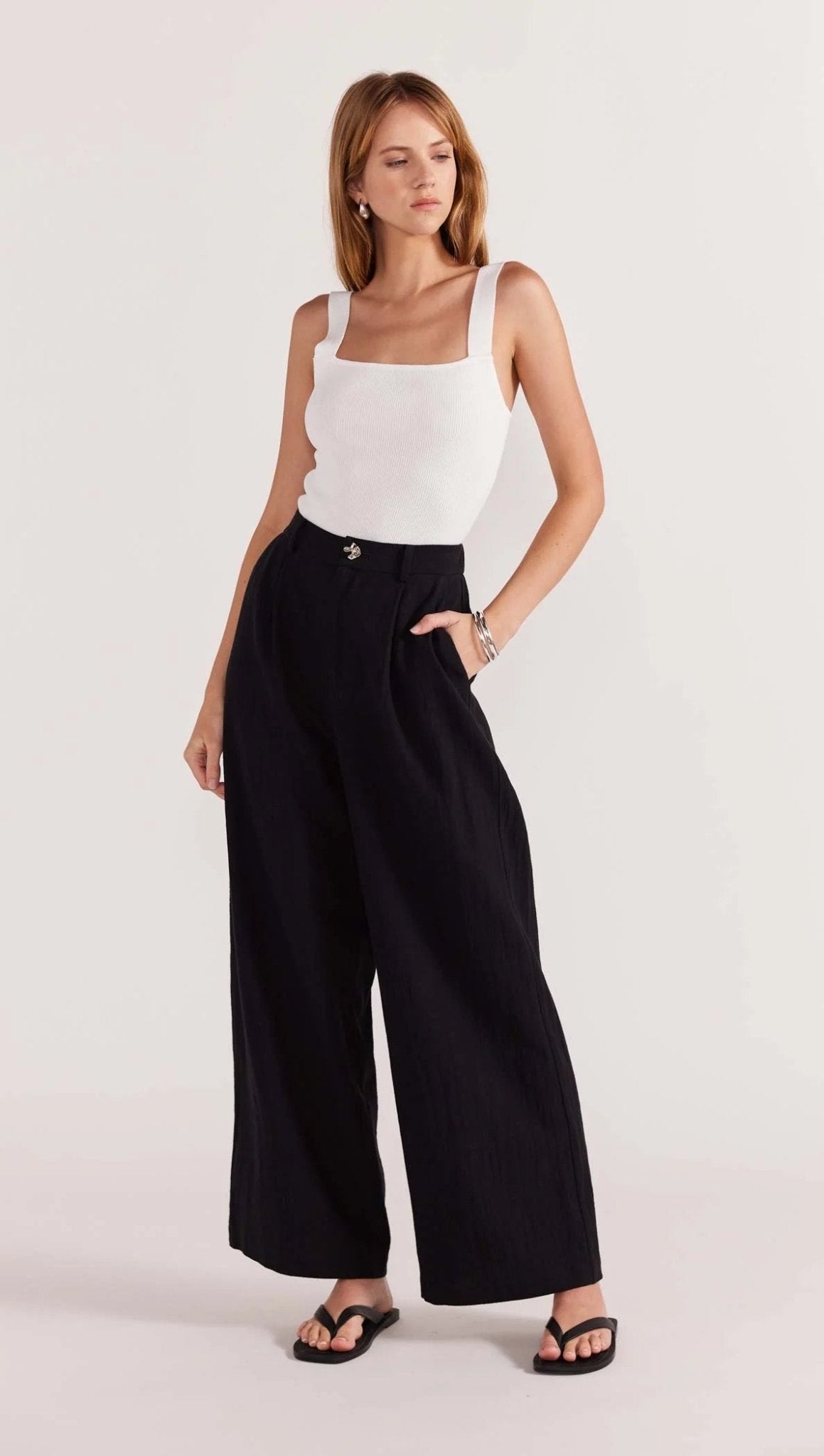 HARPER WIDE LEG PANTS - SUNDAY BEST TRADING CO