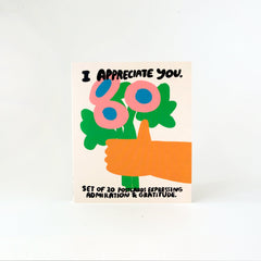 I APPRECIATE YOU POSTCARD DECK - SUNDAY BEST TRADING CO