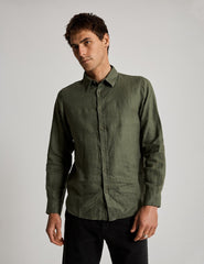 LINEN LONG SLEEVE SHIRT - SUNDAY BEST TRADING CO