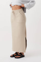 LOU SKIRT TAUPE - SUNDAY BEST TRADING CO