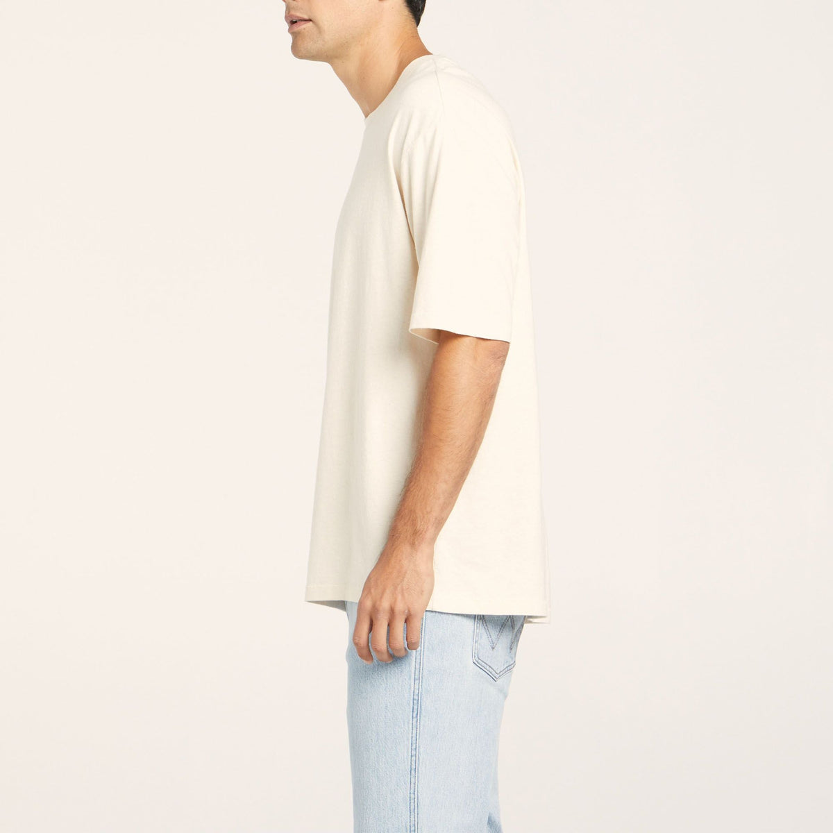 LUNA BAGGY TEE ECRU - SUNDAY BEST TRADING CO