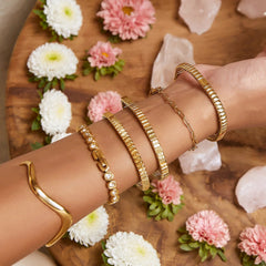 MAEVE GOLD BRACELET - STONE - SUNDAY BEST TRADING CO