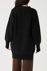 MAPLE CARDIGAN BLACK - SUNDAY BEST TRADING CO