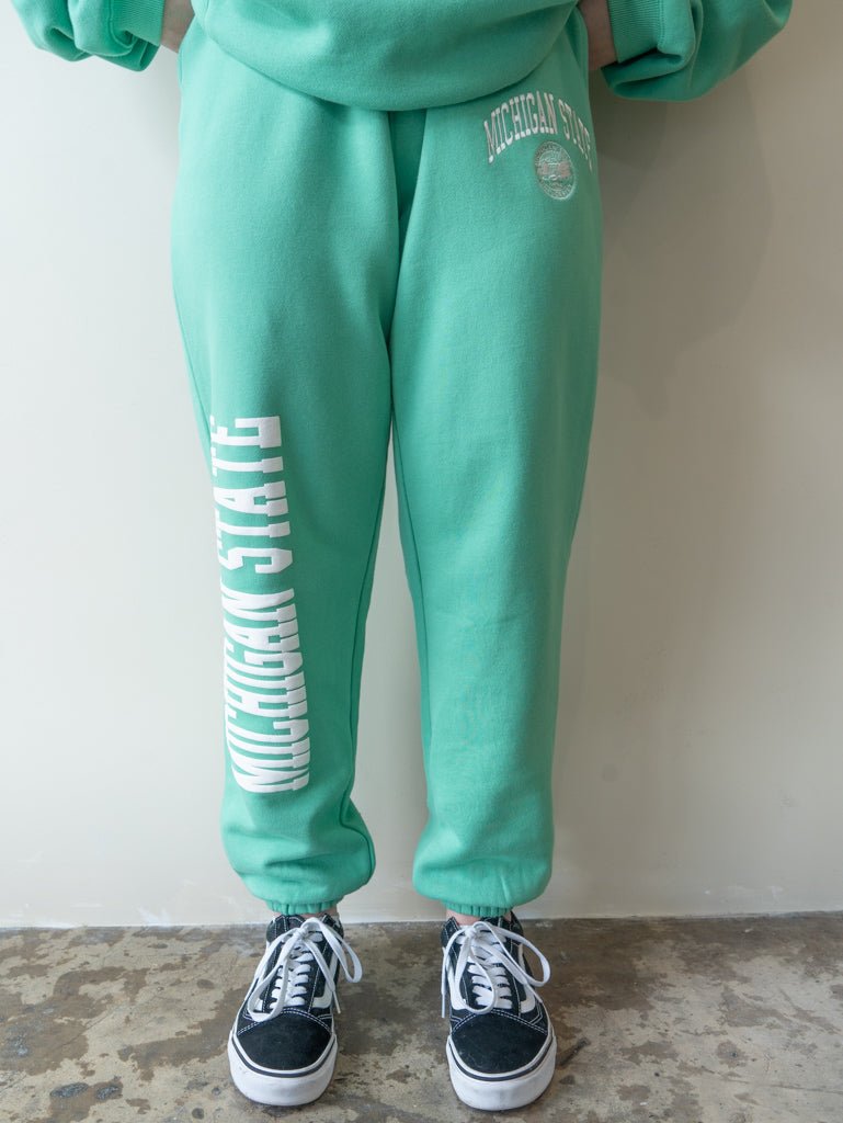 MICHIGAN STATE UNIVERSITY ARCH TRACK PANT - SUNDAY BEST TRADING CO