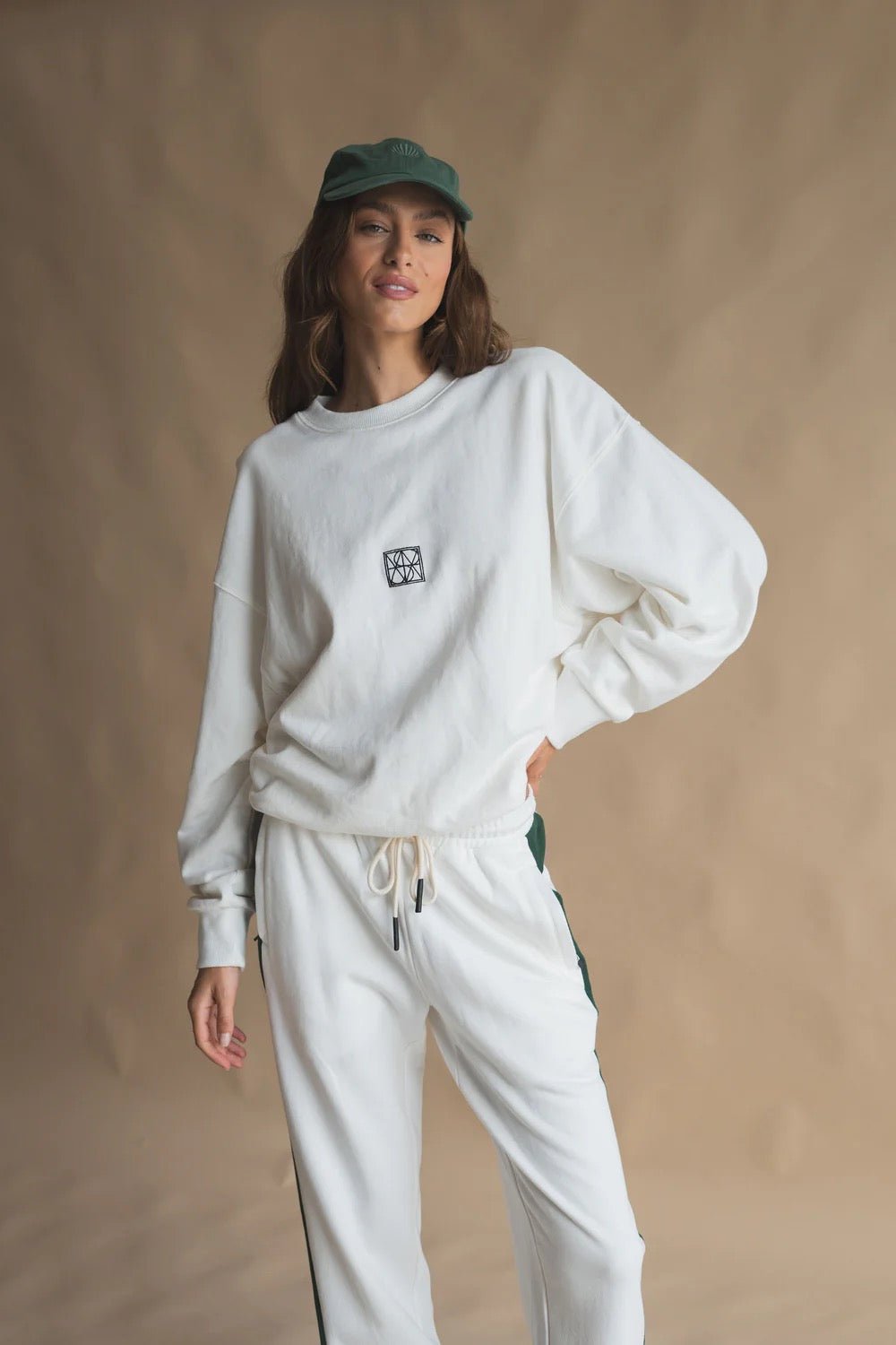 MONOGRAM CLASSIC SWEATSHIRT SNOW - SUNDAY BEST TRADING CO