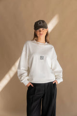 MONOGRAM CLASSIC SWEATSHIRT SNOW - SUNDAY BEST TRADING CO