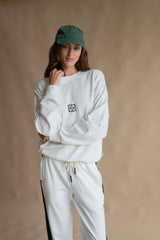 MONOGRAM CLASSIC SWEATSHIRT SNOW - SUNDAY BEST TRADING CO