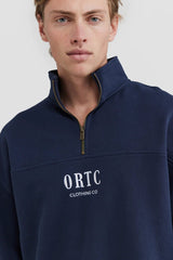 OVERSIZED LOGO QUARTER ZIP - SUNDAY BEST TRADING CO