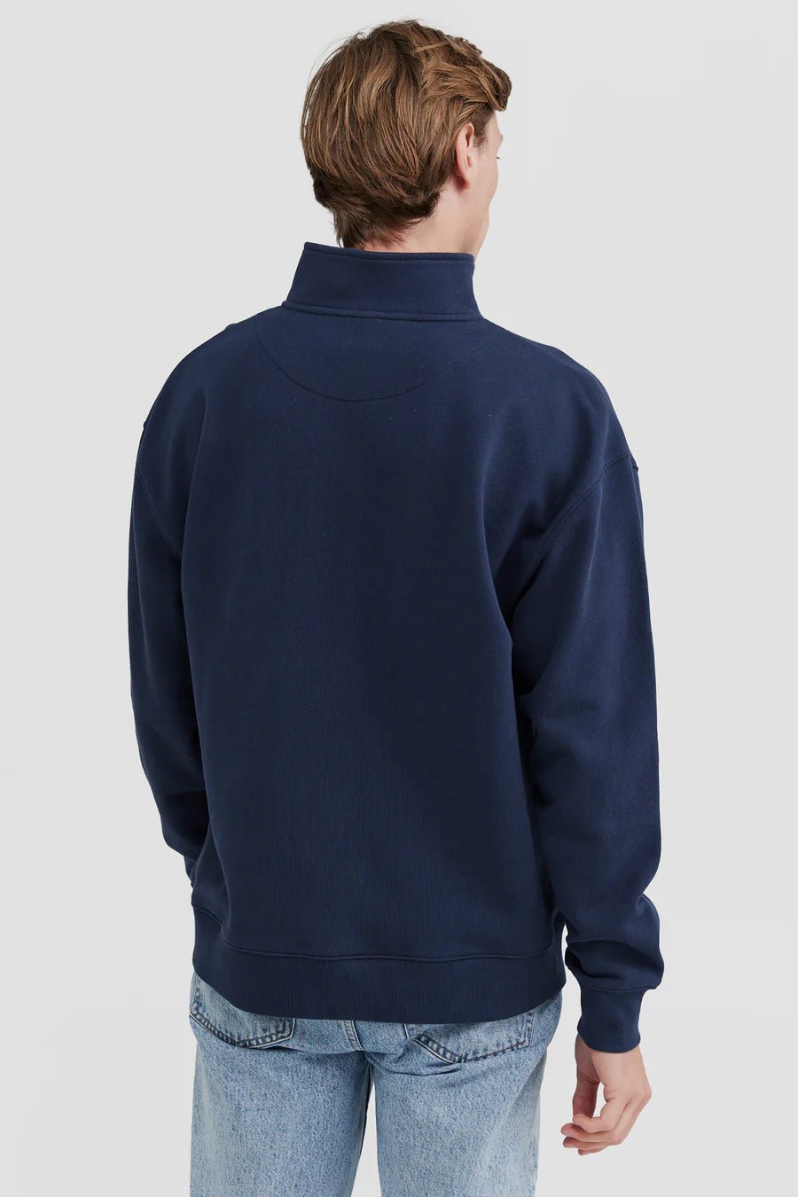 OVERSIZED LOGO QUARTER ZIP - SUNDAY BEST TRADING CO