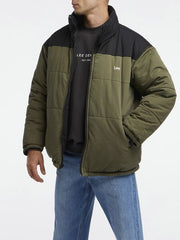 REVERSIBLE PUFFER OLIVE/BLACK - SUNDAY BEST TRADING CO