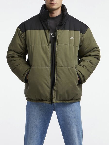 REVERSIBLE PUFFER OLIVE/BLACK - SUNDAY BEST TRADING CO