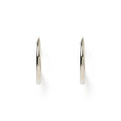 RILEY SILVER HOOP EARRINGS - LARGE - SUNDAY BEST TRADING CO