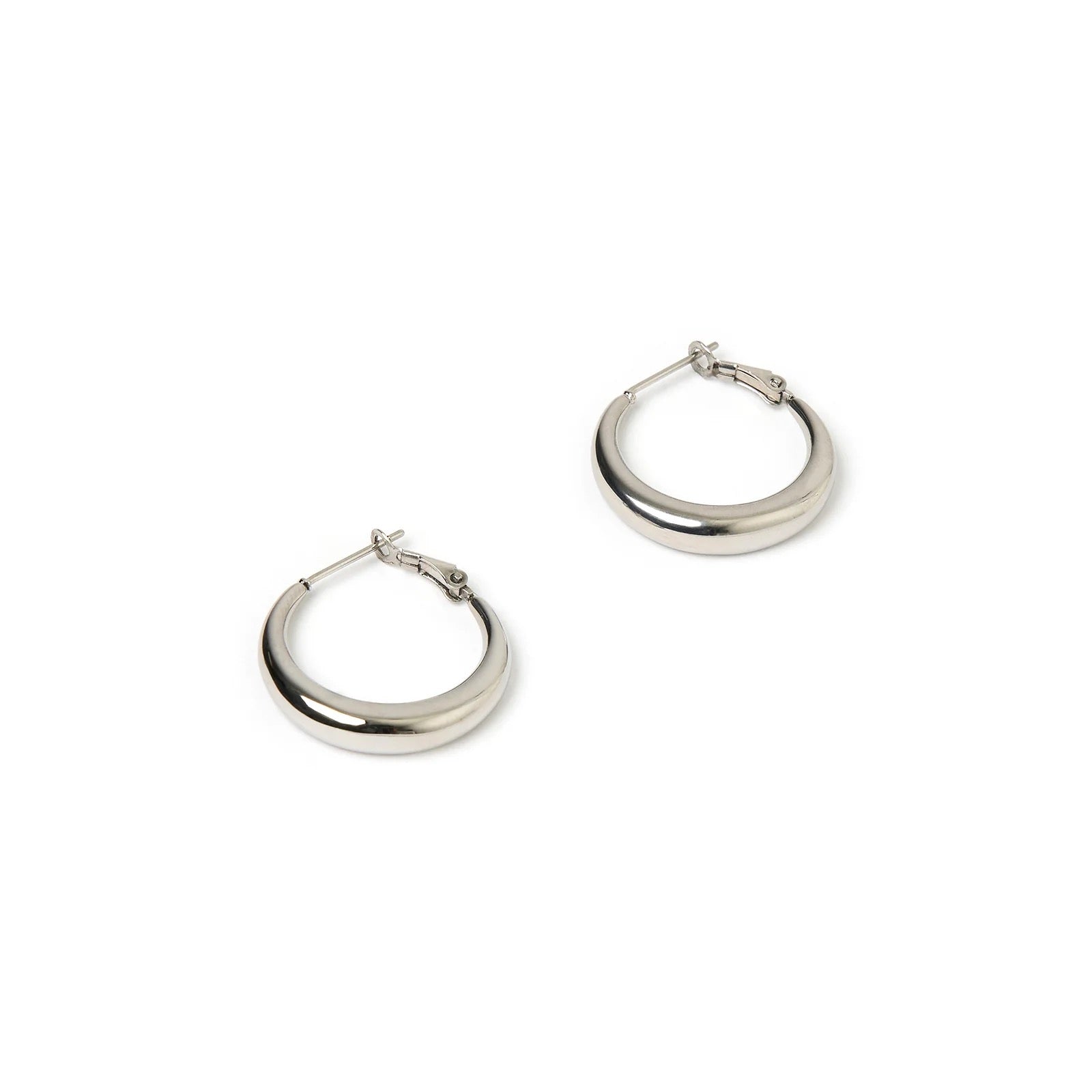 RILEY SILVER HOOP EARRINGS - SMALL - SUNDAY BEST TRADING CO