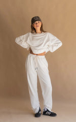 RIVIERA TRACKPANT SNOW - SUNDAY BEST TRADING CO