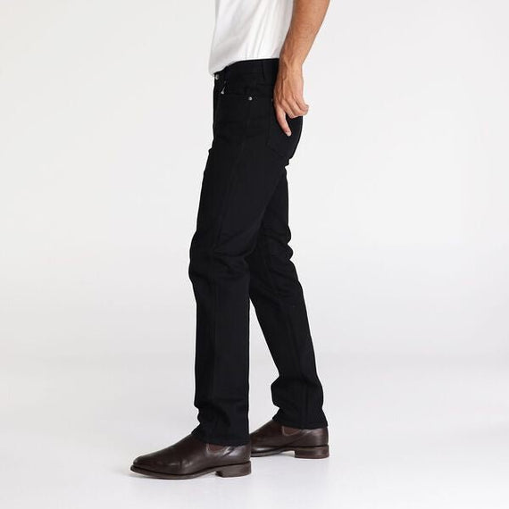 パンツ SUNDAYS BEST REGULAR FIT BLACK DENIM sunday slim tapered leg jeans - Almost Black - Black