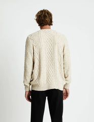 CABLE KNIT OATMEAL - SUNDAY BEST TRADING CO