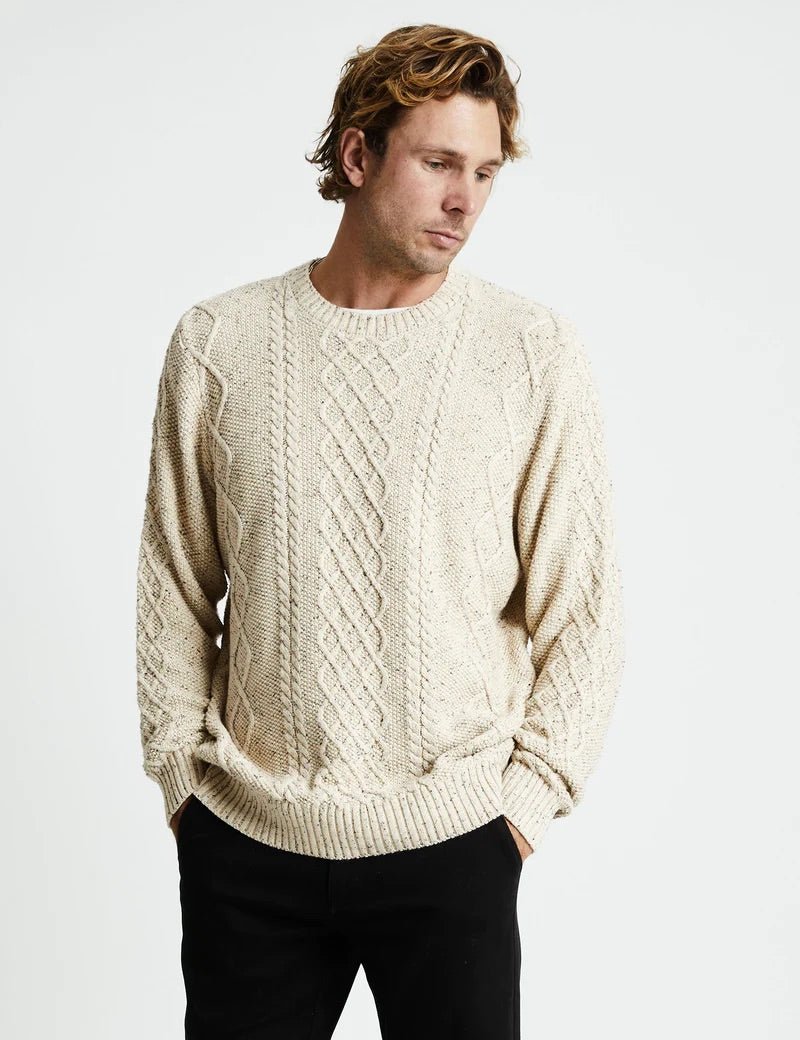 CABLE KNIT OATMEAL - SUNDAY BEST TRADING CO