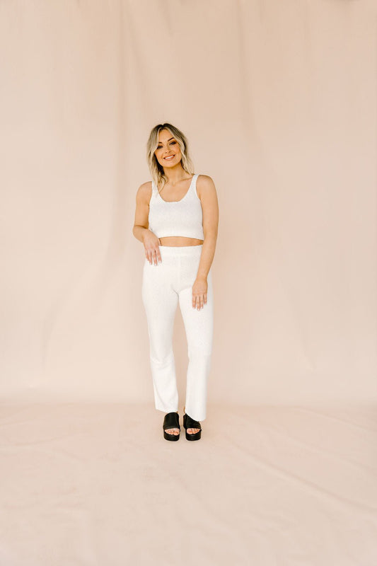 White Fuzzy Pants  Bottoms – Saved by the Dress